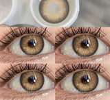 1 Pair New Contact Lenses for Eyes Fashion Blue Colored Eye Contacts Natural Brown Lenses Gray Pupils Yearly Lens