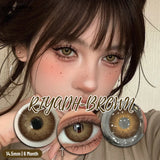 NEW 1Pair Natural Colored Contact Lenses For Eyes Beauty pupillents Grey Pupils Brown Contacts New Cosmetic Eyes Makeup