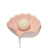 Modern Ceramic Soap Dish, Drainage Soap Holder for Bathroom Sink, Non-Slip Home Decor（No pearls or soap included）