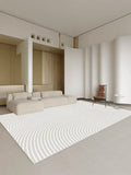 Living Room Oversized Carpet White Lines Bedroom Carpets Minimalist Stripes Home Rug Fluff Non-slip Machine Washable Rugs Tapete