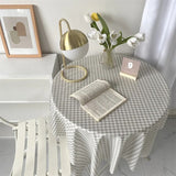 Dust-Proof Cotton Checkerboard Tablecloth Rectangular Picnic BBQ Table Cover for Wedding Party Decor Dining Room Table Cloth