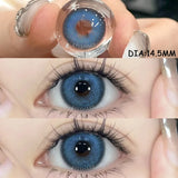 1 Pair Colored Contact Lenses for Eyes Natural Look Brown Eye Lenses Gray Contact Blue Lenses