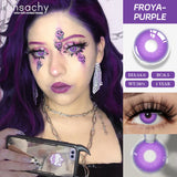 2pcs Cosplay White Mesh Lenses Anime Eye Color Lens Halloween Vampire Lenses Cosmetics Colorful Multicontacts Red Lens