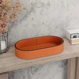 Pu Storage Box Sundry Key Storage Box Makeup Jewelry Organizer Home Entrance Desktop Tray Living Room Decoration
