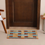 Retro Tufted Grids Bathroom Mat Soft Tufting Geometric Bedroom Carpet Bedside Rug Floor Non Slip Pad Aesthetic Home Autumn Decor