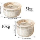 Airtight Food Storage Container 10kg/5kg  Moisture Proof & Anti-Insect for Kitchen It Can Also Be Used As A Pet Food Storage Box
