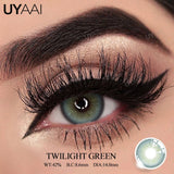 Colored Contact Lens NEW Twilight Series Cosmetics Natual Black Lens Woman Makeup Green Pupils Beauty Blue Contacts Lenses