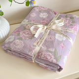 Pure Cotton Bedding Set Four Piece Bed Sheet Set Comforter Set Single Double  Bed Quilt Cover Rural Style Floral Bed Linens