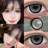 1 Pair New Color Contact Lenses Black Contacts Lens Beauty Pupil Makeup Yearly Fast Shipping