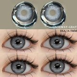 1 Pair Colored Contact Lenses for Eyes Natural Look Brown Eye Lenses Gray Contact Blue Lenses Eye Cosmetics Yearly Use