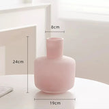 Romantic Glass Vase Hydroponics Flowers Pots Desk Decoration Artificial Flower Decorative Floral Vases Room Aesthetic Decor