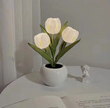 LED Tulip Lamp Night Simulation Flower Atmosphere Desk Light Room Table Decoration Lamp Gift for Girl friend