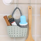 Creative Sink Drain Storage Rack Hanging Kitchen Sink Rack Adjustable Faucet Push Rack Storage Hanging Basket Kitchen Supplies