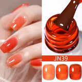 10ml Red Series Gel Nail Polish Winter Dark Red Glitter Nail Art Varnish Semi Permanent Soak Off UV LED Gel
