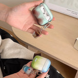 Simple Transparent Gradient Smudging TPU Case For Apple Airpods 2 3 Earphone Coque Soft Silicone Funda For Airpods Pro 2nd Cover