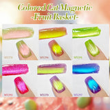 10ml Summer Fruit Colored Gel Nail Polish Guava Grape Purple Honey Trap Cat Magnetic Varnish Soak Off UV Nail Salon