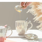 Ceramic Coffee Mug Tea Cup Home Drinking Utensils Pearl Appearance Milk Living Room Decoration Household Items