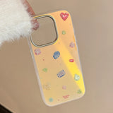 Gilding Laser Colorful Gemstone Pattern Plating Laser Phone Case for IPhone 17 13 14 15 16 Pro Max Shockproof Protective Cover