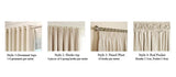 Short Curtains Beige Flax Linen Rustic Farmhouse Ready Made Cabinet Curtain for Cafe Kitchen Window Living Room Home Decor