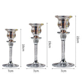 Glass Candle Holders For Wedding Christmas Festival Centerpiece Dinning Table Romantic Decoration Hotel Bar Home Candlestick