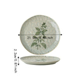 Cake Plate Water Ripple Ceramic Dinner Plates Round Microwave Safe Pasta Plate Stackable Dessert Plate Kitchen Use