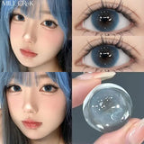 2PCS Colored Beautiful Pupil Contact Lenses Myopia Cosmetic for Artificial pupil Degree lens Prescription Yearly
