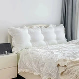 Cotton Removable Washable Bedside Soft Bag Seasonal Universal Pink Princess Style Cushion Bed Sofa Pillow Mat Dormitory Artifact
