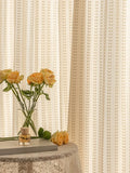 French Style Living Room Curtain Cream Beige Bedroom Decorative Curtains Floral Pattern Light-transmitting Study Curtains IG 커튼