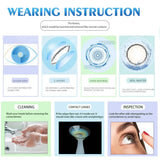 Black Myopia Lenses Natural Colored Contact Lenses with Degree Gray Lens with Prescription High Quality Brown Contact