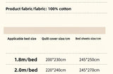 4Pcs French Princess Style 100% Cotton Romantic Long Stella Cotton Lace Duvet Cover High-end Feeling Padded Thickened Bed Cover