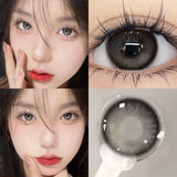 1Pair Color Contact Lens Pupils High Quality Cosmetic Blue Brown Makeup Black Lenses Eyes Blue Gray Fast Shipping