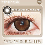 2pcs Half-Year Colored Contacts 14.5mm Big Diameter High Moisture Lenses for Daily Wear Cosplay Brown Grey Blue