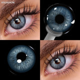 Crush Brown Color Contact Lenses 14.5mm Small Pupil Yearly Use Korea Design for Daily Makeup