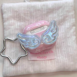 3D Crystal Wing Star Earphone Case Protect For Airpods 1 2 3 4 Cover Soft Shockproof For Air Pods Pro Pro2nd Fundas