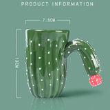 Halloween Ceramic Cups Cute Cartoon Cactus Cups Home Office Coffee Latte Milk Cups Drinks Halloween Best Friend's Gift Mugs