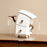 Whimsical Cartoon - Style Storage Box with 2 Drawers & Side Tray Organizer for Bedroom Desk Small Items Like Jewelry Cosmetics