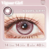 2pcs Half-Yearly Colored Contacts Blue Shining Spirit Big Diameter High Moisture Unisex Soft Lenses for Cosplay Hallow