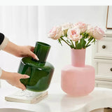 Romantic Glass Vase Hydroponics Flowers Pots Desk Decoration Artificial Flower Decorative Floral Vases Room Aesthetic Decor