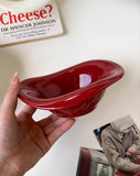 Handmade Ceramic Dessert Bowl Solid Color Yogurt Bowl Household High-value Tableware Fruit Salad Breakfast Oat Yogurt Bowl