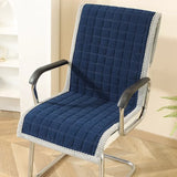 Milk Velvet Integrated Chair Cushion Household Dining Chair Cushion Comfortable Stool Covers for Prolonged Sitting in The Office