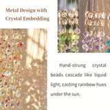 Suspend Suncatcher Crystal Chakra Windowsill Garden Decoration Sun Catcher Rainbow Maker Stained Glass Outdoor Decoration Gifts