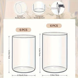 Ikeehome  Glass Cylinder Vase, Tall Clear Vase, Hurricane Candle Holder for Wedding Party Home Decor