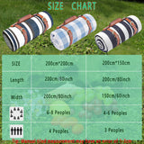 Picnic Blanket Extra Large Waterproof and Foldable Beach Blanket 3-Layer Outdoor Blanket for 6 to 8 Adults for Camping Park