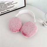 For Airpods Max Wireless Headphone Earphone Accessories Covers Luxury Leopard Print Cases Fluffy Plush Fur Soft Protective Case