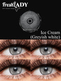 1 Pair Vibrant Gray Blue Green Color Contact Lenses Yearly Soft Contacts Beauty Lens for Dark Eyes Makeup