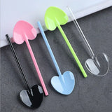 Disposable Plastic Tableware Colorful Dessert Yogurt Pudding Spoons Food Grade Birthday Party Supplies 200 PCs/Lot