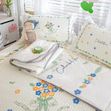 New Latex Summer Mat Summer Quilt Four-Piece Washable Summer Fabric Cooling Mattress Dormitory Soft Seat