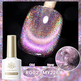 10ml Cat Magnetic Gel Sparkling Ultra Gold Glitter Soak Off UV LED Gel Nail Art Varnish Manicure Valentine's Day