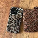 Retro Leopard Print Smooth Pattern Mobile Phone Protective Case for iPhone 16 15 14 13 12 Pro Max Shockproof Protection Cover