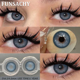 1 Pair Color Contact Eye Color Lenses Makeup Natural Black Lens Cosmetic Brown Eyes Lenses Woman Makeup Beauty Softlens